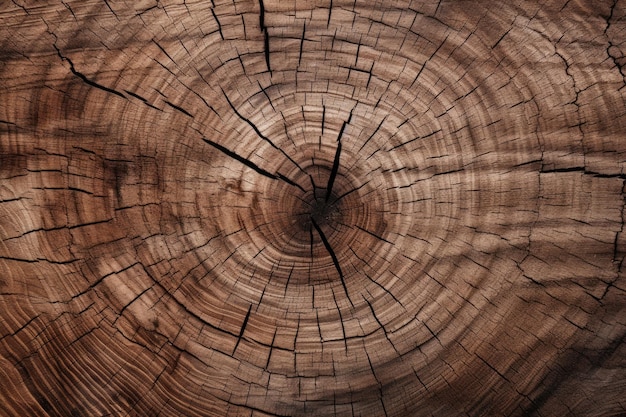 Un primer plano de un tronco de árbol con un agujero en el medio.