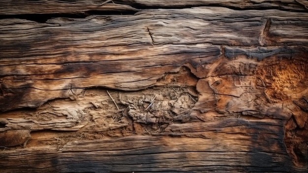 Foto un primer plano de un tronco con un árbol y la palabra 