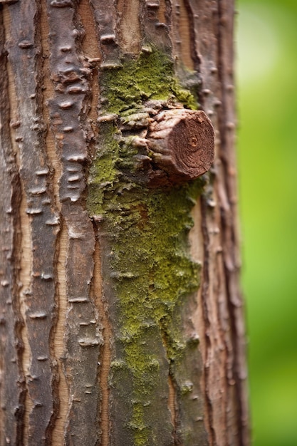 Un primer plano de un tronco de árbol