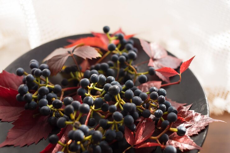 Foto primer plano de las uvas
