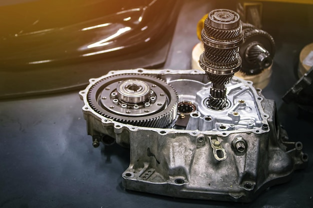 Primer plano del vagón del motor