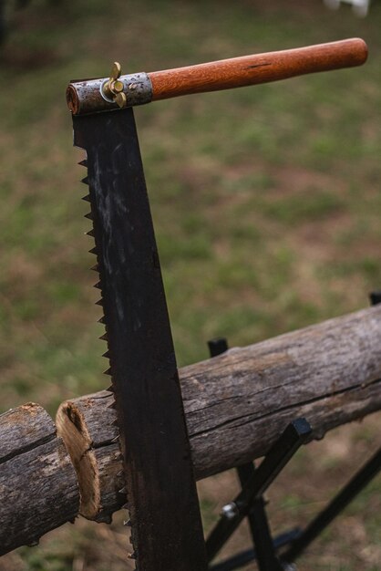 Foto primer plano de una valla de madera