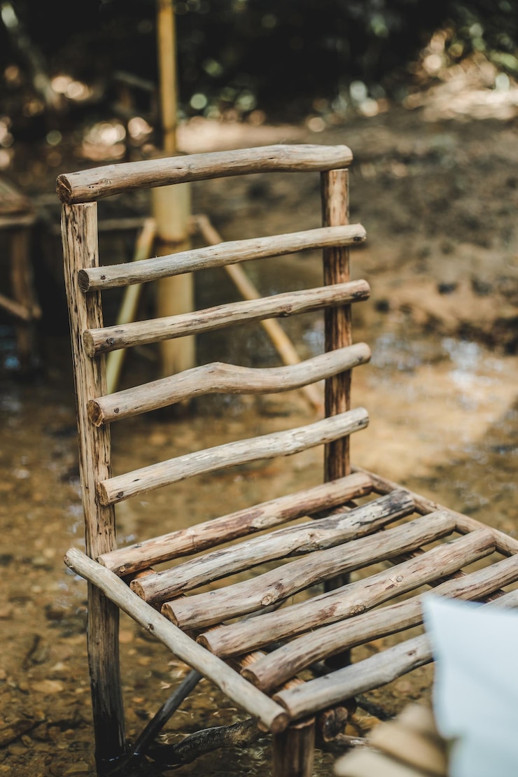 Foto primer plano de una valla de madera