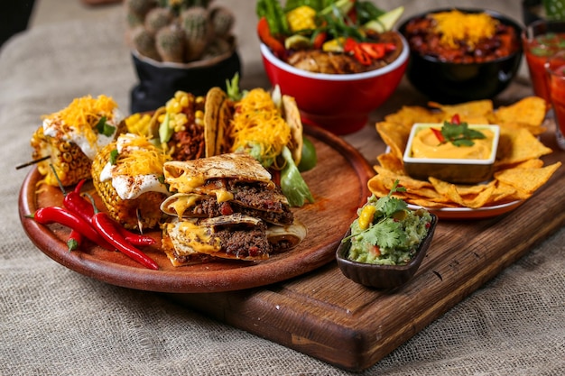 Primer plano de varios alimentos
