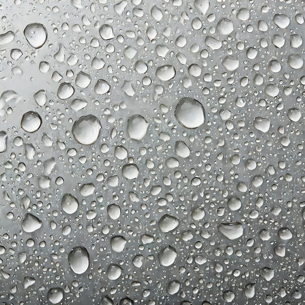 un primer plano de una ventana con gotas de lluvia en ella