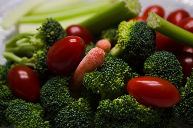 Primer plano de las verduras