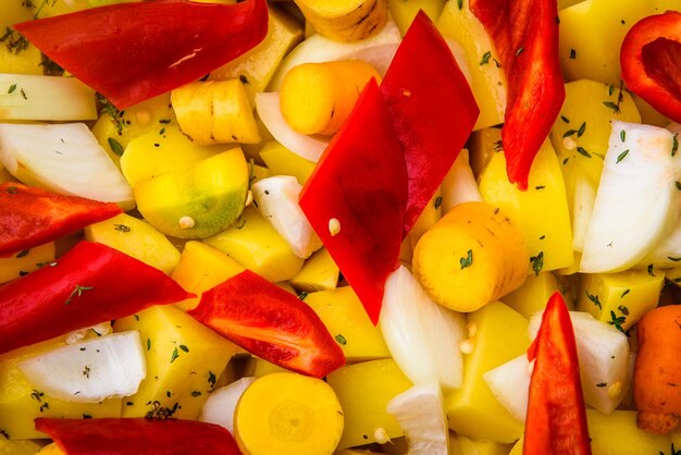 Foto primer plano de las verduras