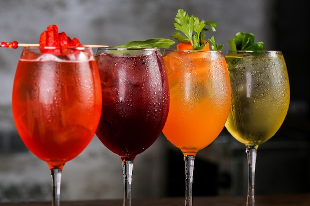 Primer plano del vino tinto