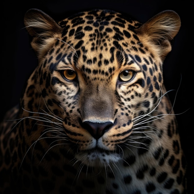 Primer retrato de leopardo