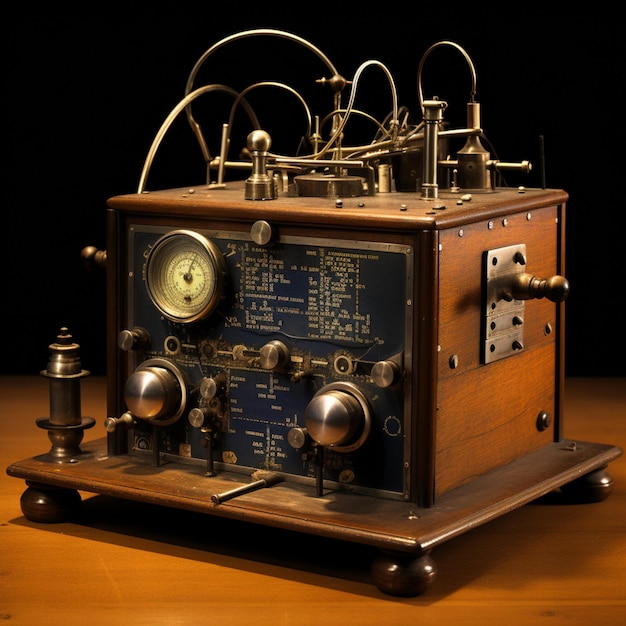 Foto primera imagen de radio descubierta en el mundo ia generativa