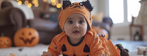 Los primeros disfraces de Halloween de los bebés