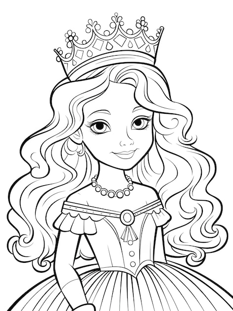 Barbie Princesa para colorir: Veja lindos desenhos para colorir e