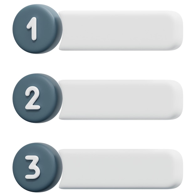 priorität 3d-render-symbol-illustration