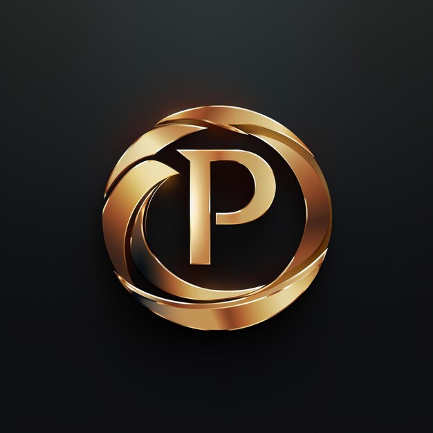 Pristine vision exquisito design de logotipo para um criador de vídeo premier incorporando 'p' em lens hq 4k wit