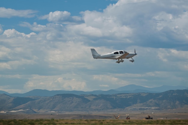 Privatflugzeug auf der Rocky Mountain Airshow in Broomfield, Colorado.