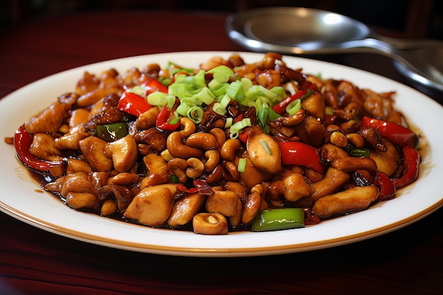 Probieren Sie das traditionelle Kung-Pao-Hähnchen