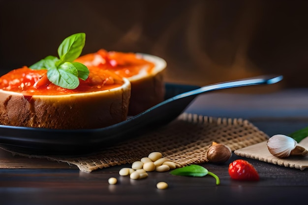 Probieren Sie die magischen köstlichen kulinarischen Erlebnisse. KI-generiertes bestes Food-Foto