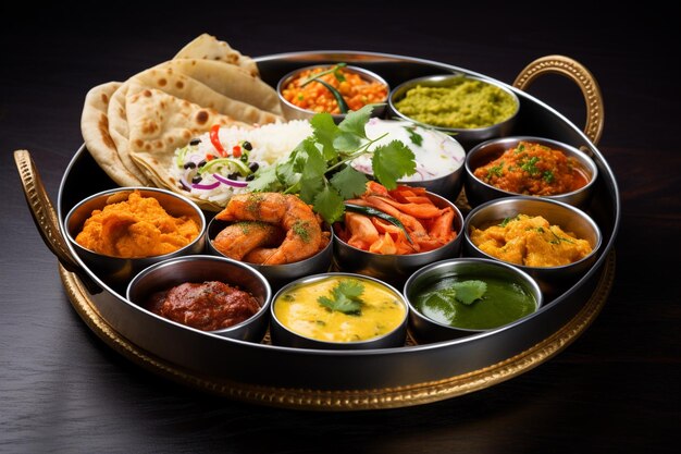Probieren Sie die traditionelle indische Küche