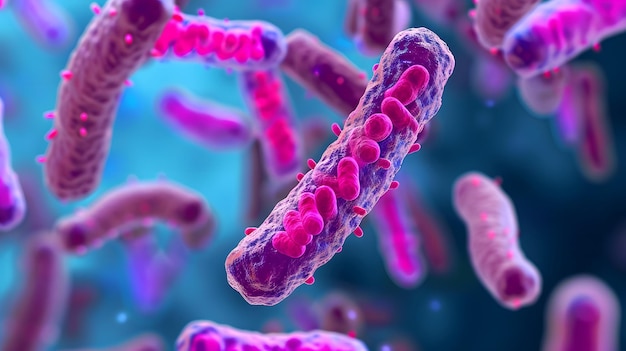 Probióticos bactérias biologia ciência medicina microscópica digestão estômago escherichia coli tratamentos