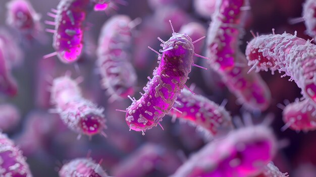Probióticos bacterias biología ciencia medicina microscópica digestión estómago escherichia coli tratamientos