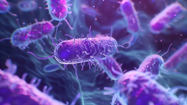 Probióticos bacterias biología ciencia medicina microscópica digestión estómago escherichia coli tratamientos