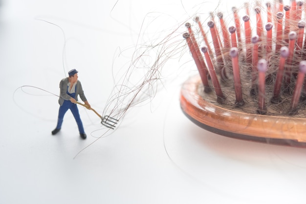 Foto problema de pérdida de cabello