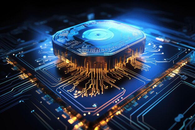 Procesador de IA tecnología de inteligencia artificial chipset de computadora inteligente en placa de circuito