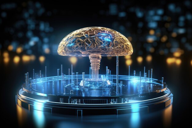 Procesador de IA tecnología de inteligencia artificial chipset de computadora inteligente en placa de circuito