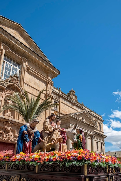 Procesión de la Borriquilla el Domingo de Ramos por las calles de Salamanca España