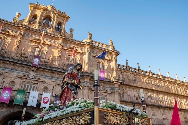 Procesión de Semana Santa en Salamanca España