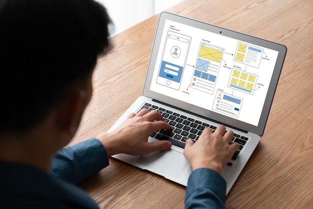 Proceso de diseño de interfaz de usuario UX para aplicaciones móviles y sitios web modernos