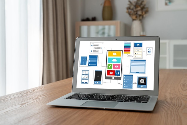 Proceso de diseño de interfaz de usuario UX para aplicaciones móviles y sitios web modernos