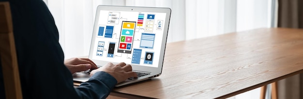 Proceso de diseño de interfaz de usuario UX para aplicaciones móviles y sitios web modernos