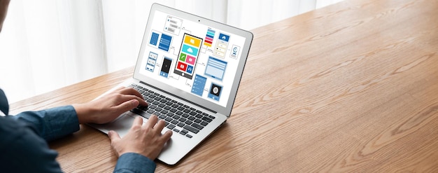Proceso de diseño de interfaz de usuario UX para aplicaciones móviles y sitios web modernos