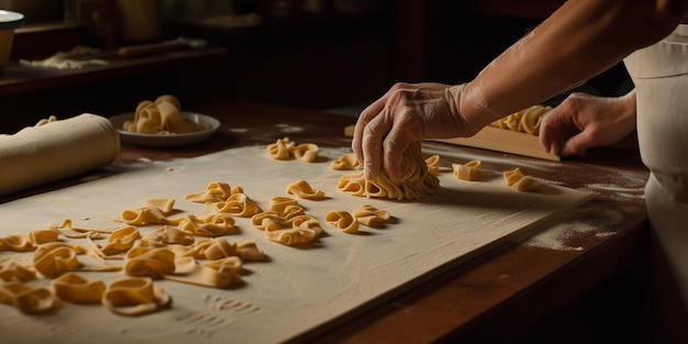 Proceso de elaboración de pasta fresca artesanal