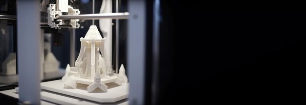 Proceso de impresora 3D Tecnologías modernas de la IA del futuro generadas