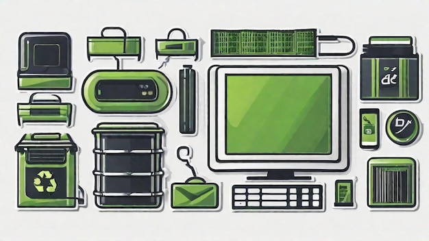 El proceso de reciclaje electrónico