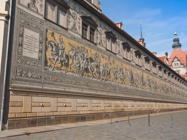 Procissão dos Príncipes de Fuerstenzug em Dresden, Alemanha