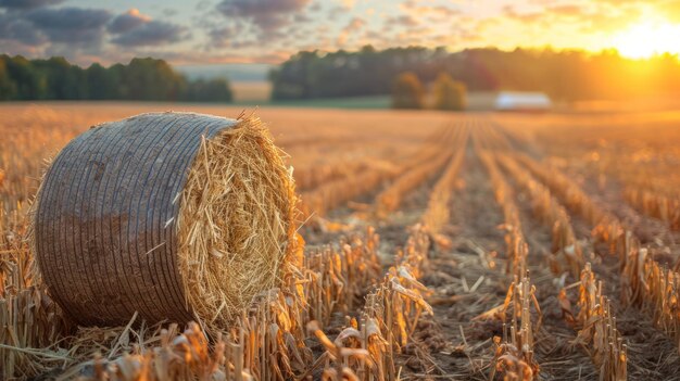 Foto produção de energia a partir de biomassa numa comunidade agrícola rural