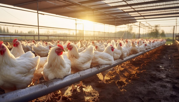 Producción de aves de corral de la granja de pollo Granja de aves de Corral para pollos de cría