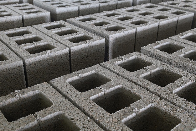 Producción de bloques de construcción Composición de bloques de espuma Bloques para la construcción