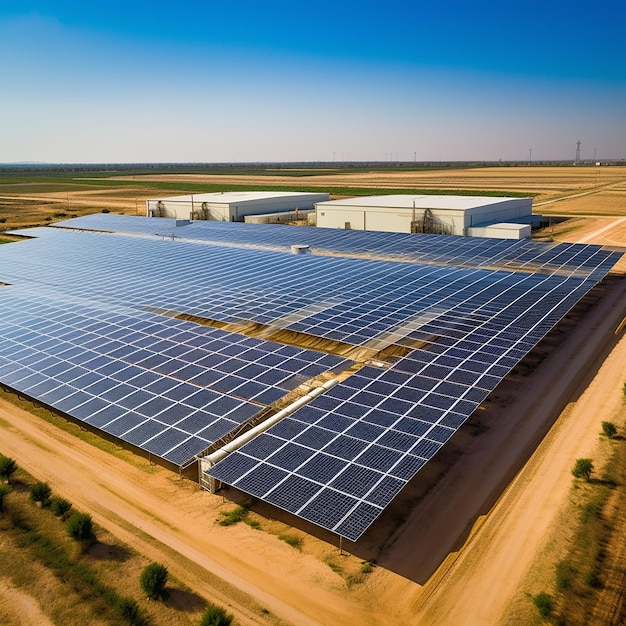 Producción de energía solar.