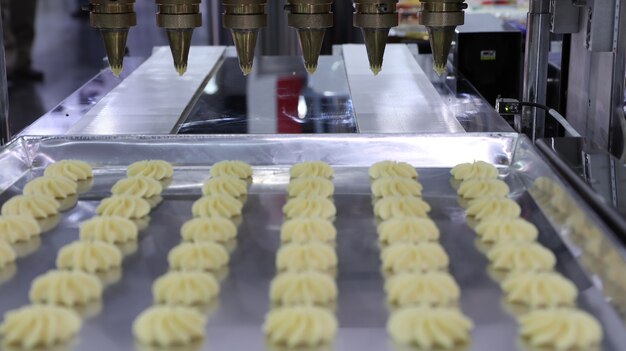 Foto producción de galletas