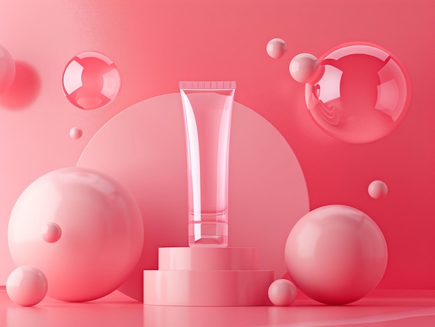 Producto de belleza de fondo Copyspec para la publicidad