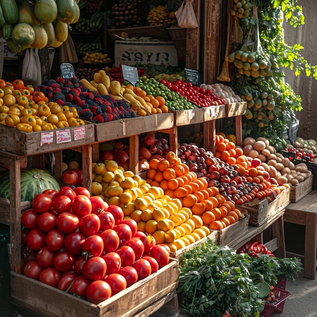 Producto de mercado de colores