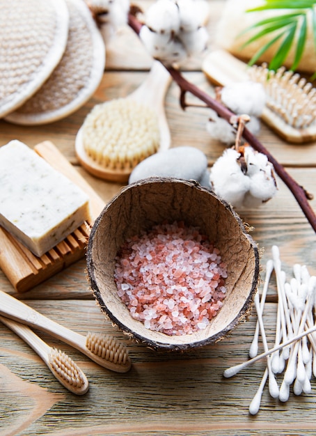 Foto productos cosméticos naturales sin desperdicio