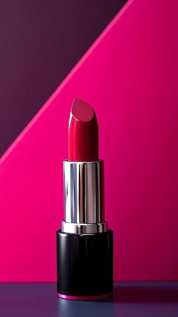 productos cosméticos de tubo de lápiz labial rosa modelo 3d