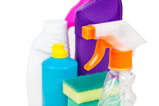Foto productos de limpieza detergente químico para el hogar