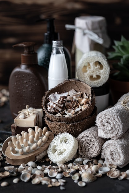 Productos orgánicos para baño y spa.