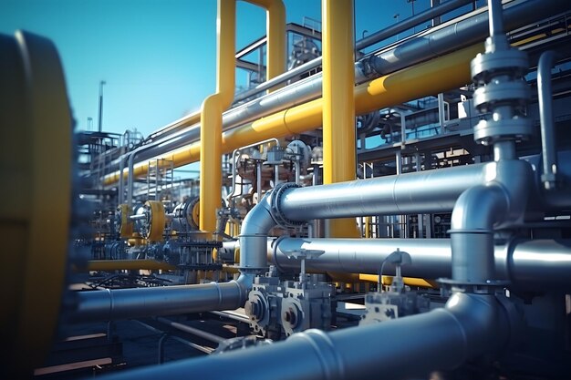 Foto productos petroquímicos tuberías gasoductos petroquímica industria del petróleo refinería tuberías industria del petróleo industria
